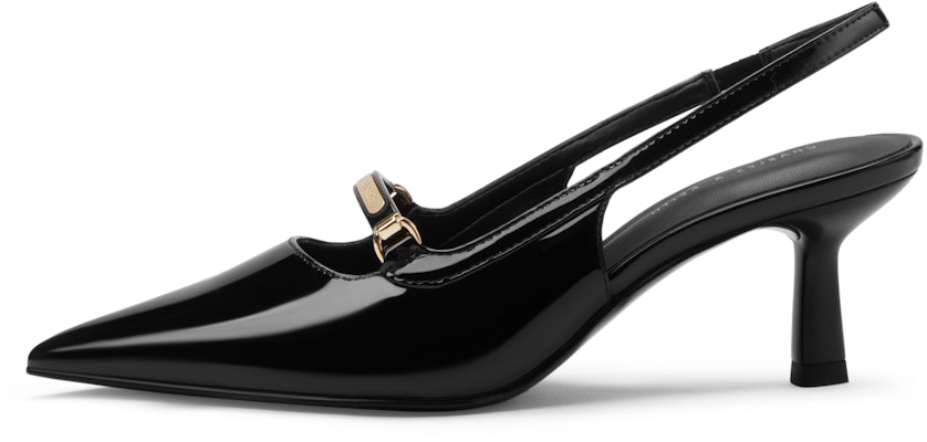 (Women) CHARLES & KEITH Pointed Toe Metallic Trim Stiletto Sandal 'Gold Accent' CK1-60920349 Purchase (Women) CHARLES & KEITH Pointed Toe Metallic Trim Stiletto Sandal 'Gold Accent' CK1-60920349