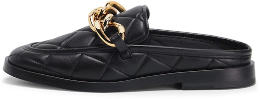 (Women) CHARLES & KEITH PU 'Black Chain Quilted Low Heel Mules' CK1-70380952_BLACK (Women) CHARLES & KEITH PU 'Black Chain Quilted Low Heel Mules' CK1-70380952_BLACK