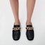 Shop (Women) CHARLES & KEITH PU 'Black Chain Quilted Low Heel Mules' CK1-70380952_BLACK