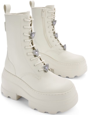 (Women) CHARLES & KEITH PU 'British Style Chunky Sole Lace-Up Slim Ankle Martin Boots' CK1-90280051 Details for (Women) CHARLES & KEITH PU 'British Style Chunky Sole Lace-Up Slim Ankle Martin Boots' CK1-90280051