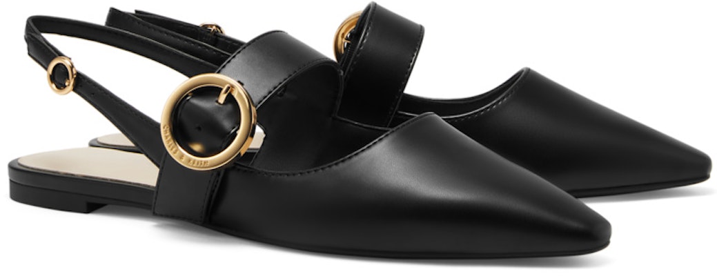 (Women) CHARLES & KEITH PU 'Fashionable Versatile Slides' CK1-70380974 2