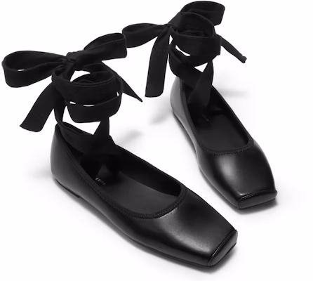 CHARLES&KEITH PU 拼色綁帶平跟芭蕾舞鞋 女款 Sizing CHARLES&KEITH PU 拼色綁帶平跟芭蕾舞鞋 女款