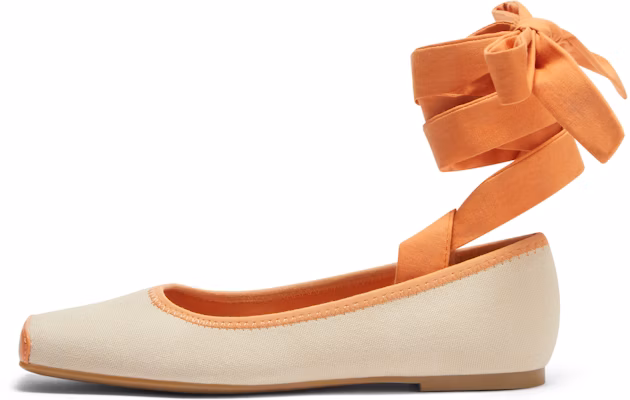 CHARLES&KEITH PU 拼色綁帶平跟芭蕾舞鞋 女款 Cheap CHARLES&KEITH PU 拼色綁帶平跟芭蕾舞鞋 女款