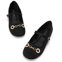 CHARLES&KEITH PU 搭扣淺口瑪麗珍 休閒單鞋 女款 Sizing CHARLES&KEITH PU 搭扣淺口瑪麗珍 休閒單鞋 女款