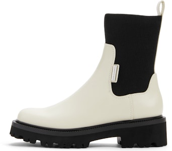 (W) CHARLES & KEITH Botas Chelsea Cortas Slim con Punta Cuadrada Chunky PU CK1-90920133 Shop (W) CHARLES & KEITH Botas Chelsea Cortas Slim con Punta Cuadrada Chunky PU CK1-90920133