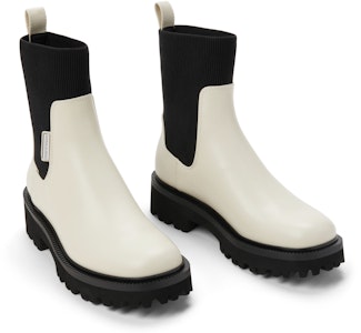 (W) CHARLES & KEITH Botas Chelsea Cortas Slim con Punta Cuadrada Chunky PU CK1-90920133 Details for (W) CHARLES & KEITH Botas Chelsea Cortas Slim con Punta Cuadrada Chunky PU CK1-90920133