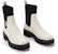 (W) CHARLES & KEITH PU Chunky Square Toe 'Slim Short Chelsea Boots' Wanita CK1-90920133