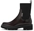Sizing (W) CHARLES & KEITH PU Chunky Square Toe 'Slim Short Chelsea Boots' Wanita CK1-90920133