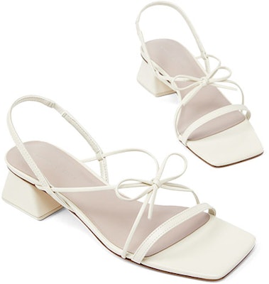 (Women) CHARLES & KEITH PU Open-Toe Sandal with Bow Strap 'Pink White' CK1-61720097_CHALK Shop (Women) CHARLES & KEITH PU Open-Toe Sandal with Bow Strap 'Pink White' CK1-61720097_CHALK
