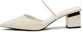 Buy (Women) CHARLES & KEITH PU Pointed Toe Chunky Heel Mules 'Classic Black' CK1-60920329
