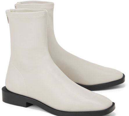 (W) CHARLES & KEITH PU Sepatu Boot Hitam Hak Rendah Jempol Kotak Retro dengan Resleting CK1-90900090 Cheap (W) CHARLES & KEITH PU Sepatu Boot Hitam Hak Rendah Jempol Kotak Retro dengan Resleting CK1-90900090