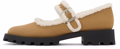 (Women) CHARLES & KEITH Suede Platform Velvet Round-Toe Mary Jane 'Furry' CK1-70381021 (Women) CHARLES & KEITH Suede Platform Velvet Round-Toe Mary Jane 'Furry' CK1-70381021