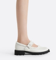 CHARLES&KEITH 麂皮厚底加絨圓頭毛毛 瑪麗珍鞋 3.5cm 女款 4