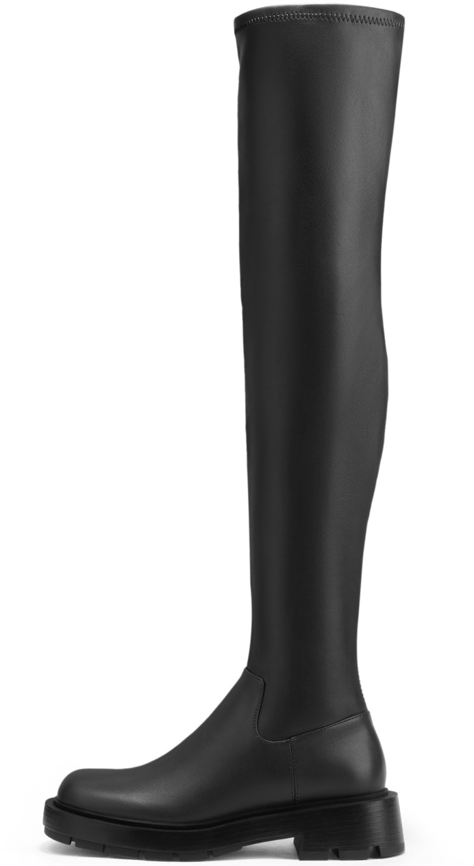 women-charles-and-keith-thigh-high-boots-elegant-black-zip-ck-1-90920119
