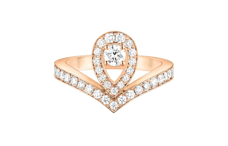 Order (W) Anillo Gota Diamantes Chaumet en Oro Rosa de 18K para Mujer. 83511