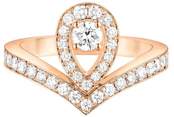 (W) Anillo Gota Diamantes Chaumet en Oro Rosa de 18K para Mujer. 83511 Order (W) Anillo Gota Diamantes Chaumet en Oro Rosa de 18K para Mujer. 83511