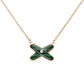 Buy (W) Kalung Wanita Chaumet Jeux de Liens Emas Rose 18K Berlian Malachite. 83969