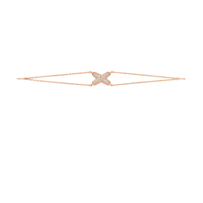 (Women) Chaumet Jeux de Liens 18K Rose Gold Diamond Bracelet for Women 083222