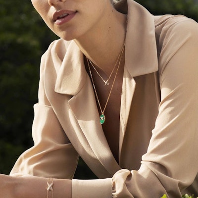 (W) Chaumet Jeux de Liens 18K玫瑰金鑽石女士手鍊 83222 Shop (W) Chaumet Jeux de Liens 18K玫瑰金鑽石女士手鍊 83222