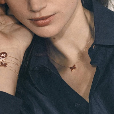 (W) Chaumet Jeux de Liens 18K玫瑰金鑽石女士手鍊 83222 Purchase (W) Chaumet Jeux de Liens 18K玫瑰金鑽石女士手鍊 83222