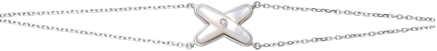 (Women) Chaumet Jeux de Liens 18K White Gold Diamond Mother-of-Pearl Bracelet for Women 083163 (Women) Chaumet Jeux de Liens 18K White Gold Diamond Mother-of-Pearl Bracelet for Women 083163