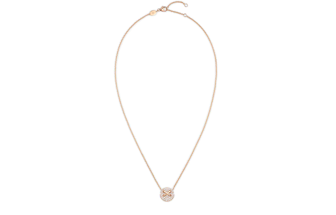 Lookbook (W) 쇼메 쥬 드 리앙 하모니 스몰 다이아몬드 펜던트 골드 목걸이 여성용 84221