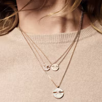 Details for (W) CHAUMET Jeux De Liens Harmony 小型鑽石吊墜金色項鍊 女款 84221