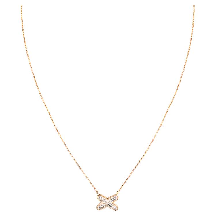 (Women) Chaumet Jeux de Liens Pendant 18K Rose Gold Necklace for Women. 083221
