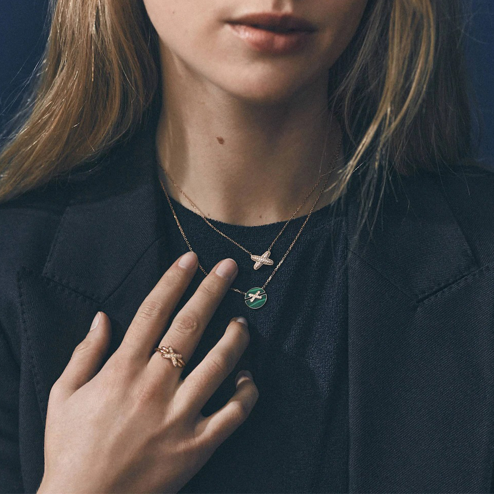 Shop (W) 쇼메 정 드 리앙 펜던트 18K 로즈 골드 여성용 목걸이. 83221