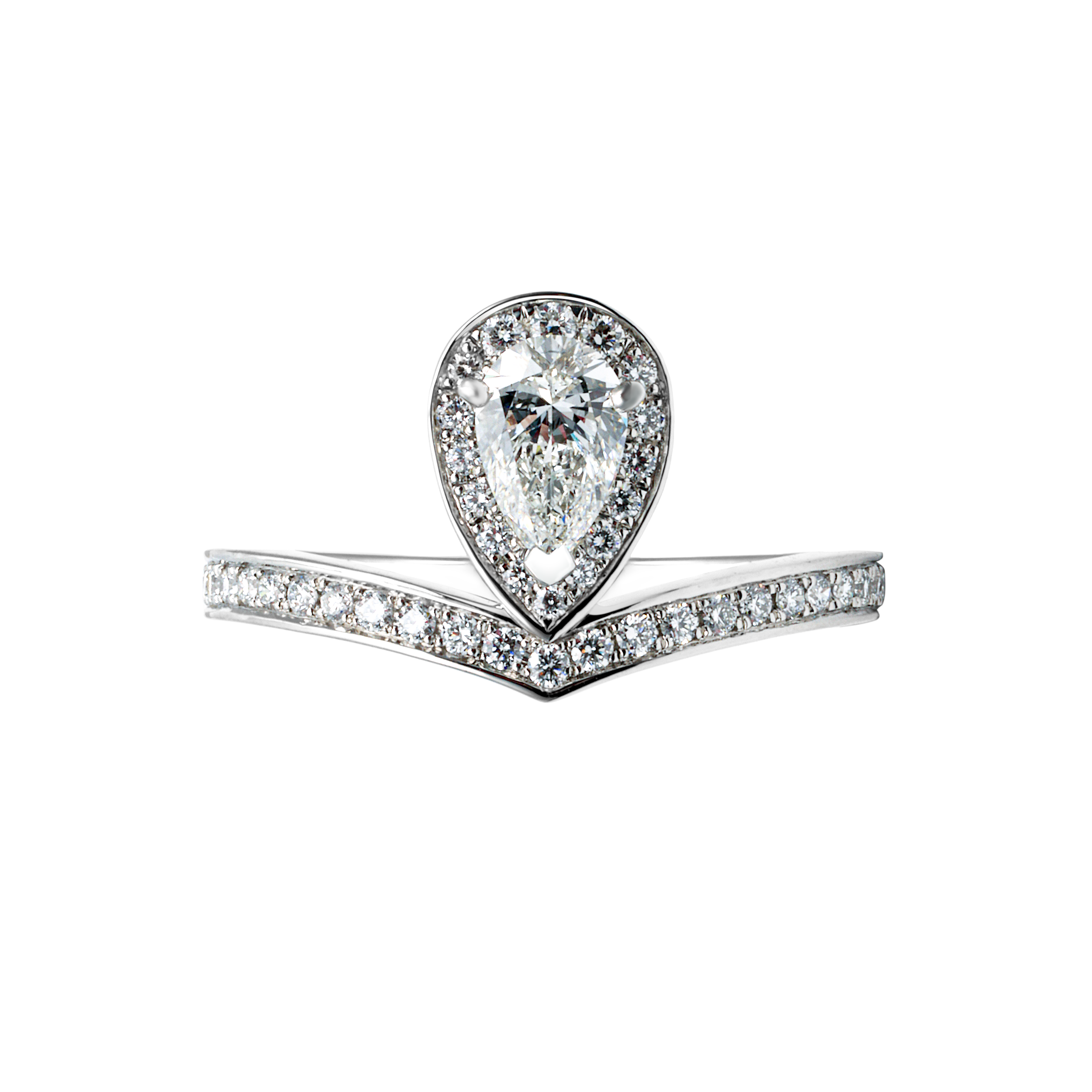 (Women) Chaumet Joséphine Aigrette Single Diamond Elegant  Ring. J84092