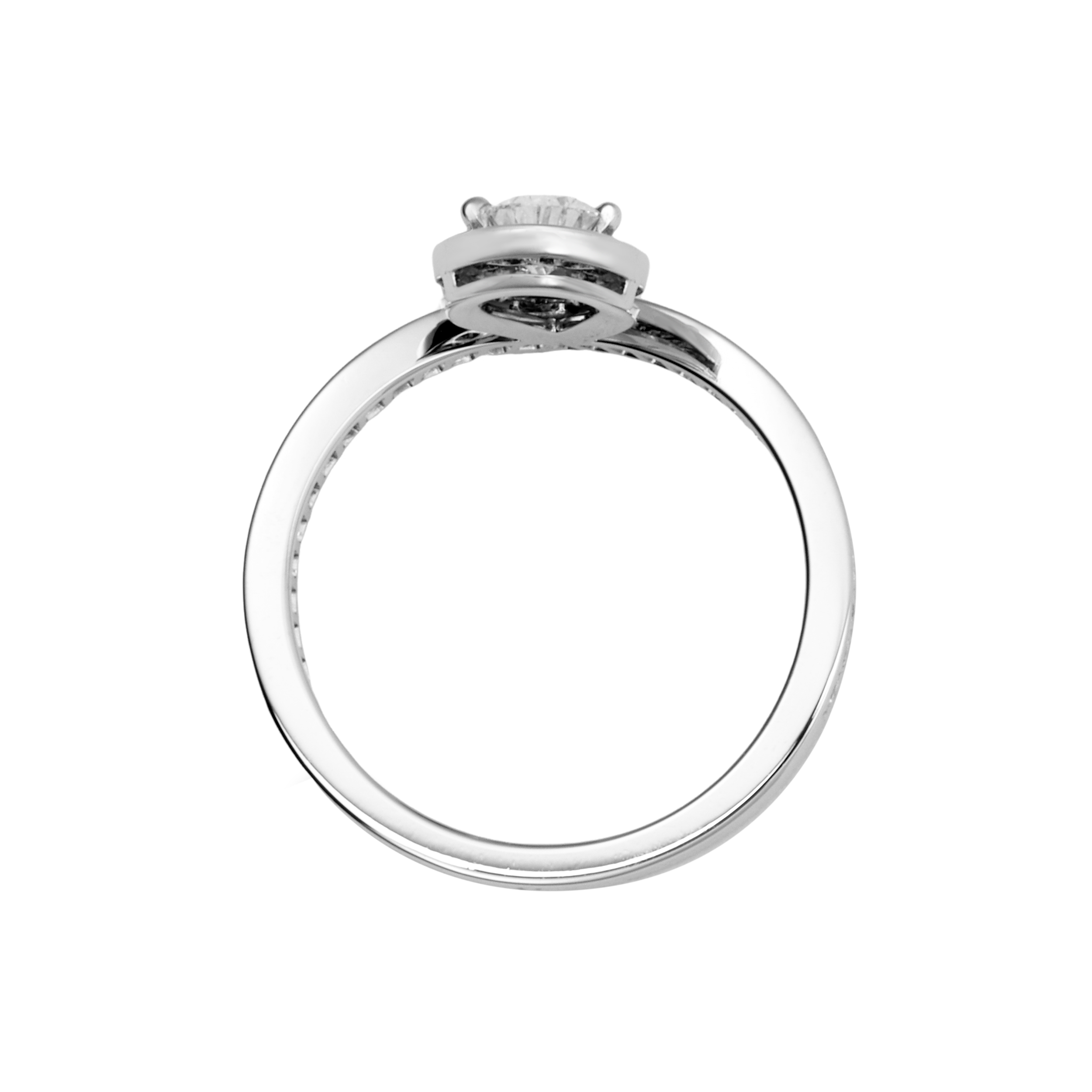 Shop (W) Cincin Elegan Chaumet Joséphine Aigrette dengan Berlian Tunggal. J84092