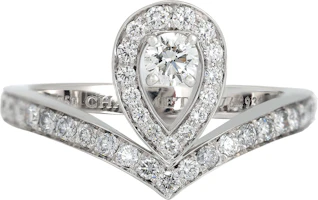(Women) Chaumet Josephine 18k White Gold Diamond Ring Ladies Teardrop Design. 083510 (Women) Chaumet Josephine 18k White Gold Diamond Ring Ladies Teardrop Design. 083510