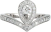 Buy (W) Anillo Chaumet Josephine Oro Blanco 18k Diamantes Diseño Lágrima Mujer. 83510