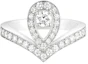 Order (W) Anillo Chaumet Josephine Oro Blanco 18k Diamantes Diseño Lágrima Mujer. 83510