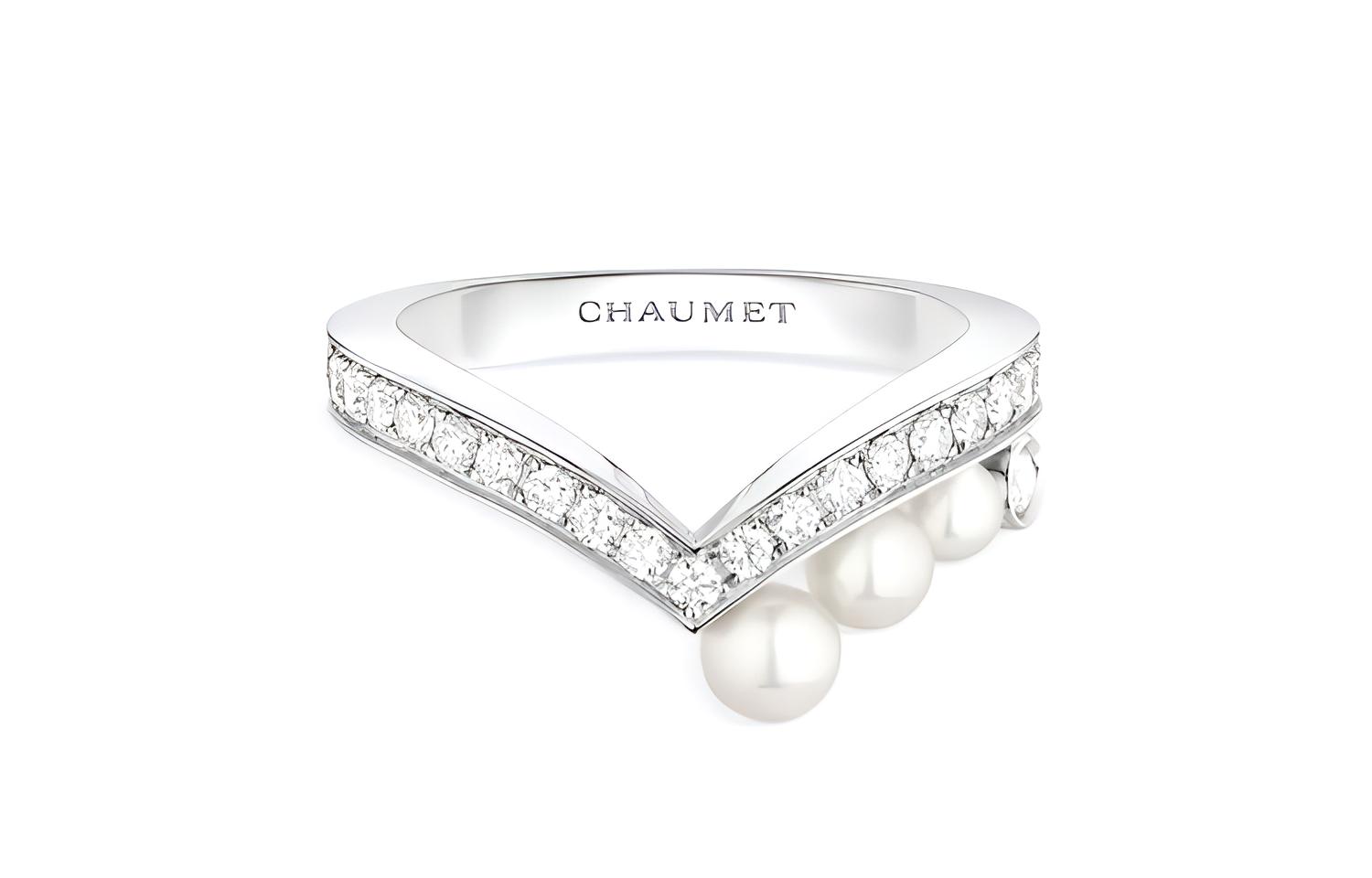 (Women) Chaumet Josephine Series 18K White Gold  Ring 083290
