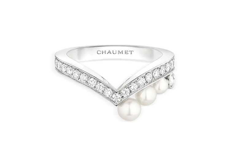 Order (W) Cincin Emas Putih 18K Chaumet Josephine Series 83290