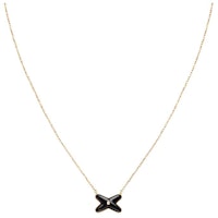(Women) Chaumet Liens 18K Rose Gold Onyx Diamond Pendant Necklace for Women. 085107 (Women) Chaumet Liens 18K Rose Gold Onyx Diamond Pendant Necklace for Women. 085107