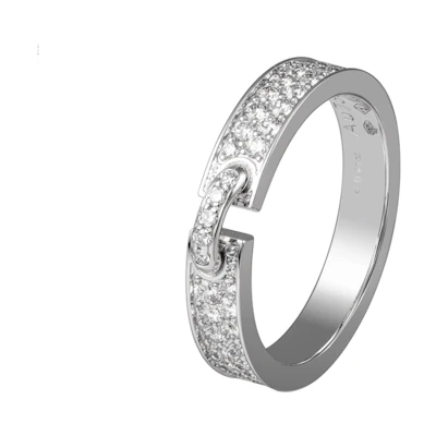 (Women) Chaumet Liens 18K White Gold Ring for Women - Trendy and Stylish Jewelry 081760