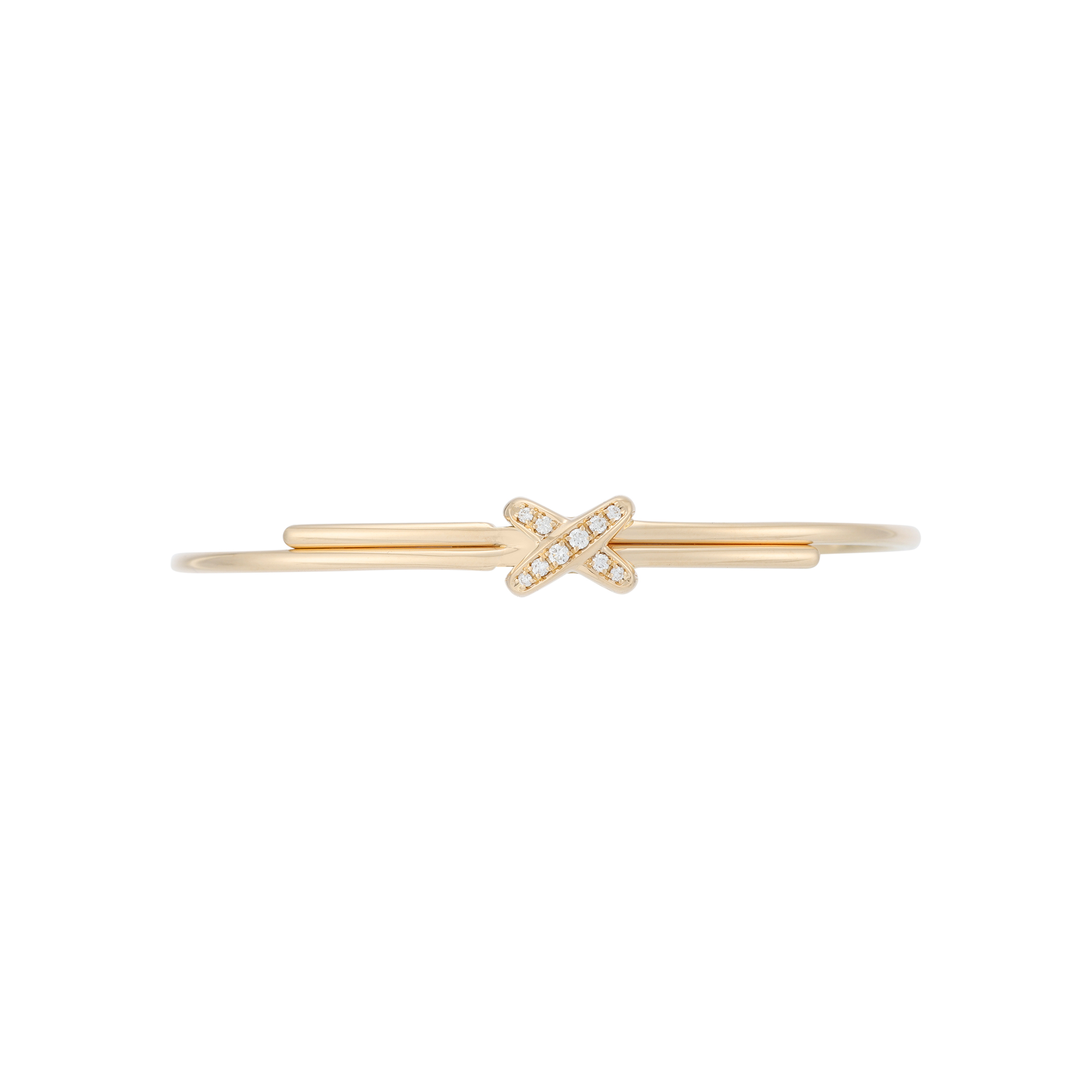 (Women) Chaumet Liens Diamond Bracelet in Classic Logo 18K Rose Gold for Women. 081776