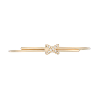 (Women) Chaumet Liens Diamond Bracelet in Classic Logo 18K Rose Gold for Women. 081776