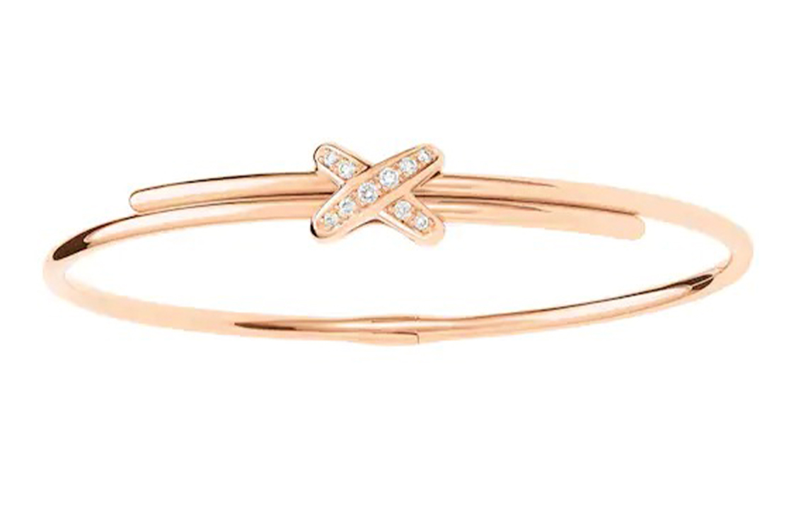 Order (W) 尚美巴黎Liens 18K玫瑰金女士经典标志钻石手链 81776