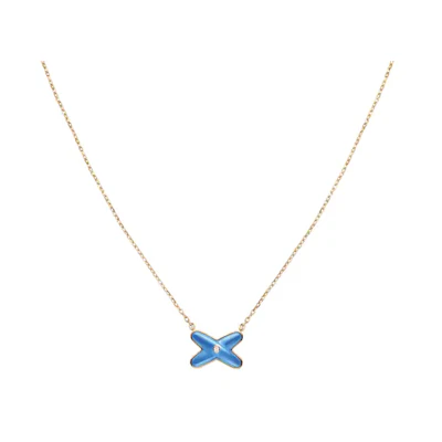 (Women) Chaumet Liens Diamond Pendant Necklace with Onyx for Women. 085106