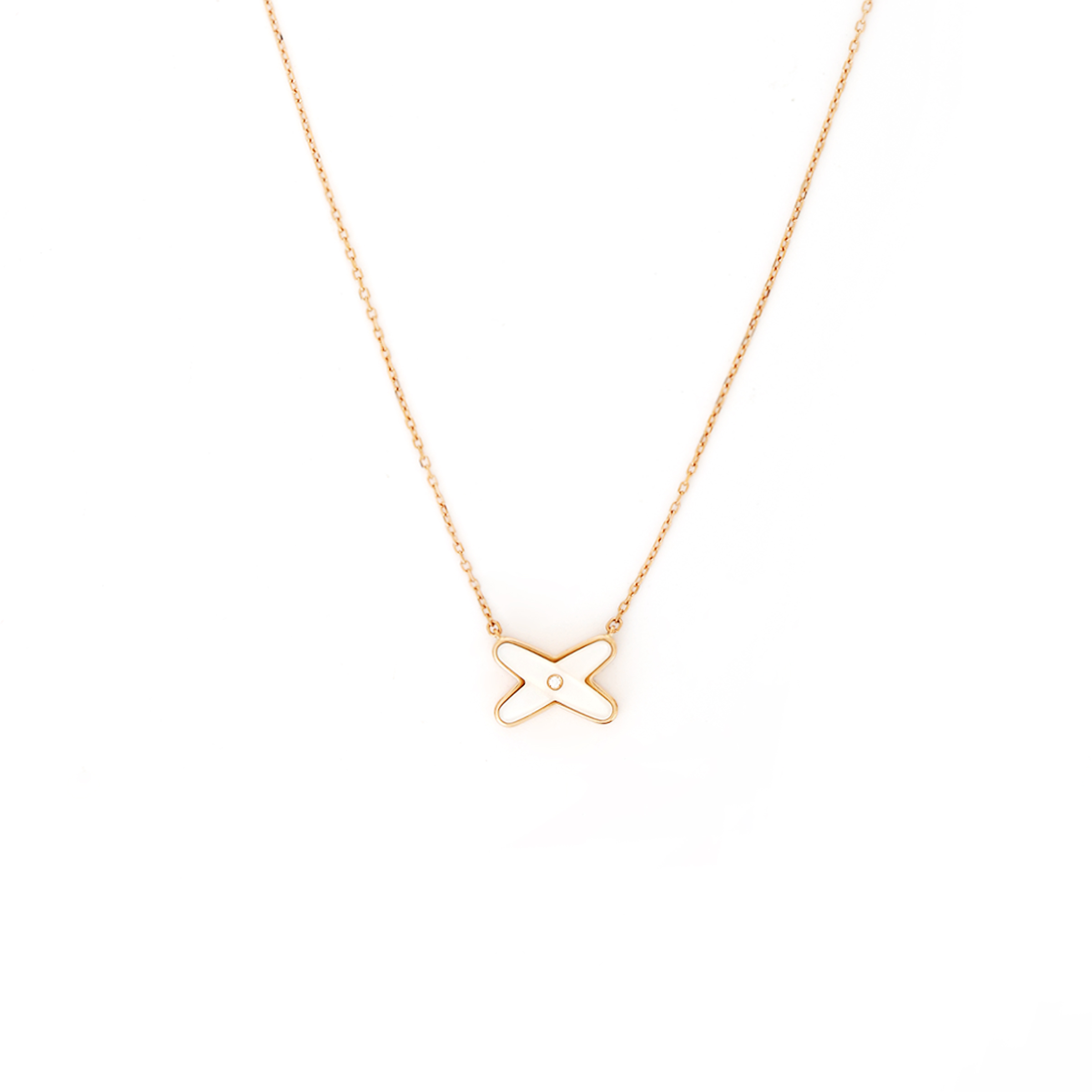 (Women) Chaumet Liens Harmony Pendant Necklace with Mother-of-Pearl for Women. 082930