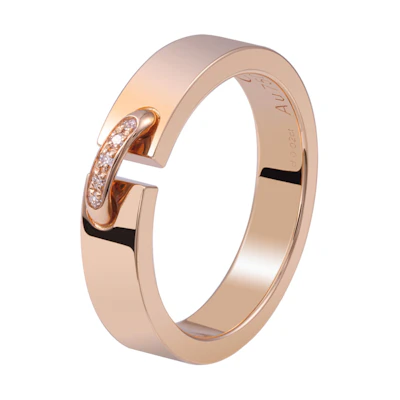 (Women) Chaumet Liens Inséparables 18K Rose Gold Diamond Ring for Women 080542