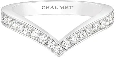 (Women) Chaumet Paris Crowned Love Heron Full Diamond 18K White Gold Ring. 083590 (Women) Chaumet Paris Crowned Love Heron Full Diamond 18K White Gold Ring. 083590