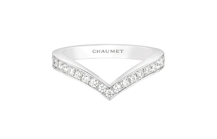 Order (W) Anillo Chaumet Paris Crowned Love Heron Oro Blanco 18K Diamantes. 83590