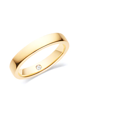 (Women) Chaumet Paris Diamond Gold Ring for Women in Solid Design 080301