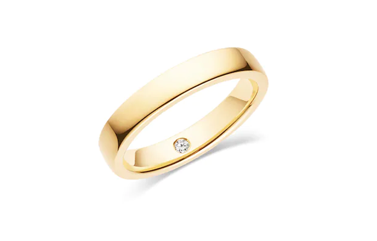 Order (W) 尚美巴黎女士纯金钻戒简约设计 0 80301