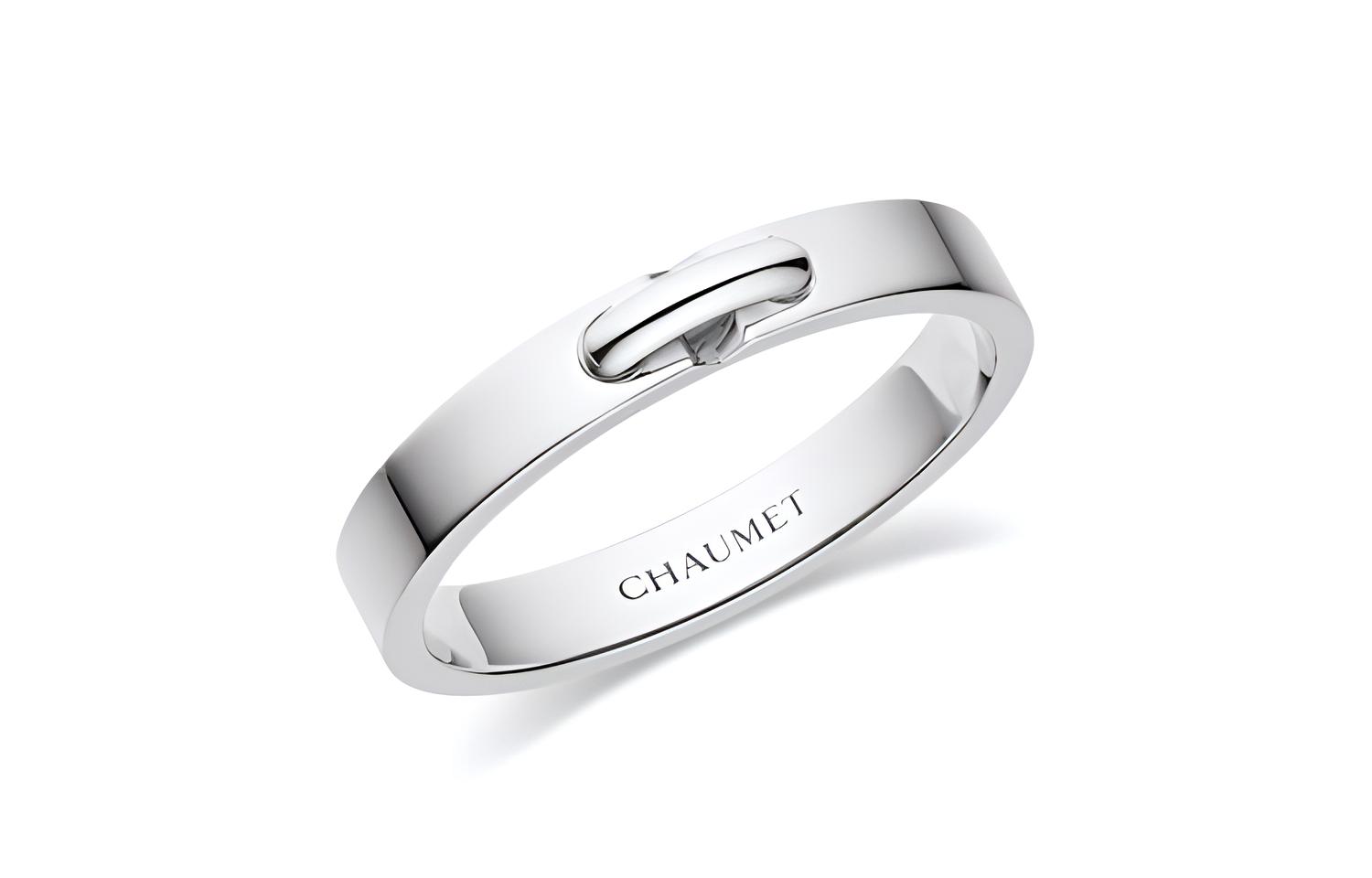 (Women) Chaumet Paris LIENS ÉVIDENCE Platinum Ring for Women - Silver 081684