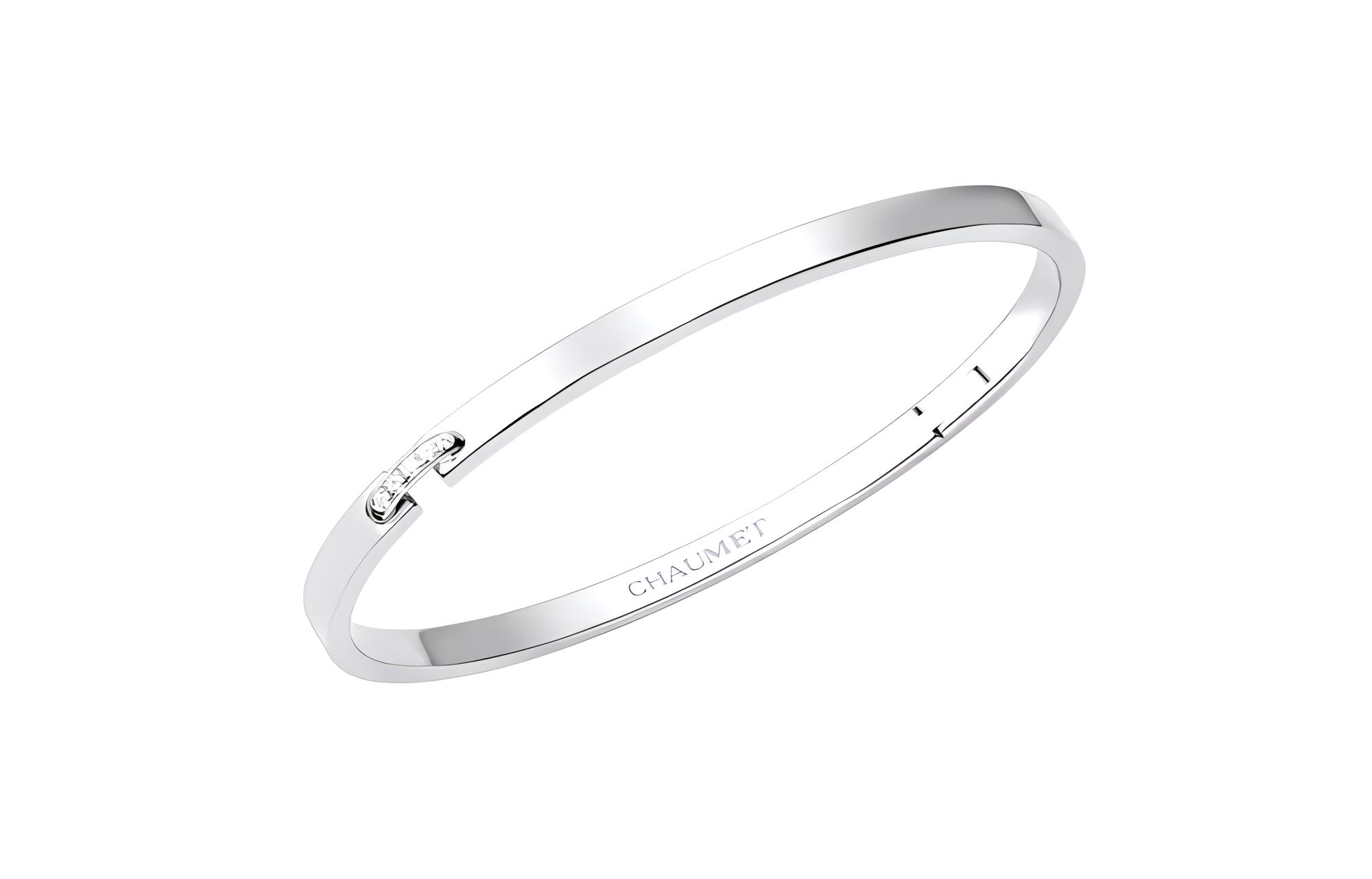 (Women) Chaumet Paris LIENS EVIDENCE 18K White Gold Bracelet for Women. 083354